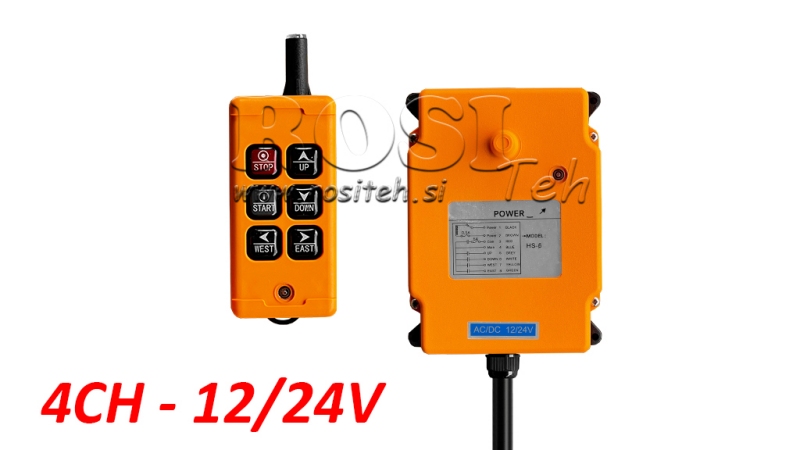 RADIOOVLÁDÁNÍ 4CH - 12/24V