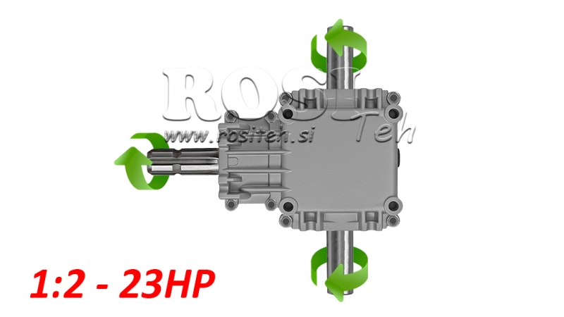 VINKELGIRKASSE PTO-R22T 1:2 (23HK-17KW)