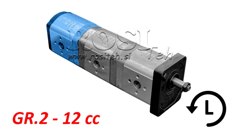 HYDRAULISK PUMP 20A12X066 BAK GR.2 12 CC VÄNSTER