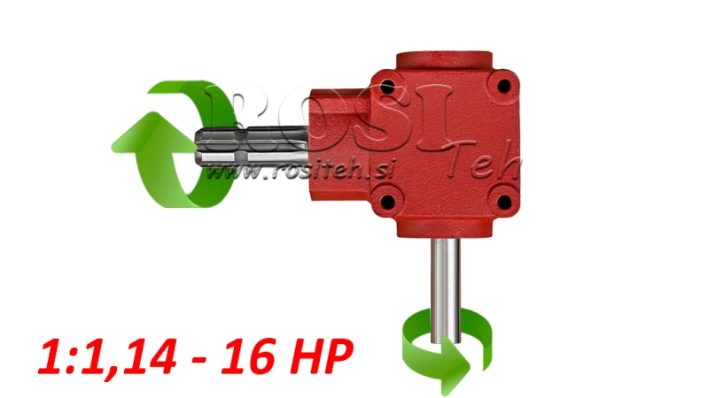 VINKELGEAR L-155J 1: 1.14 (16HP-12KW)