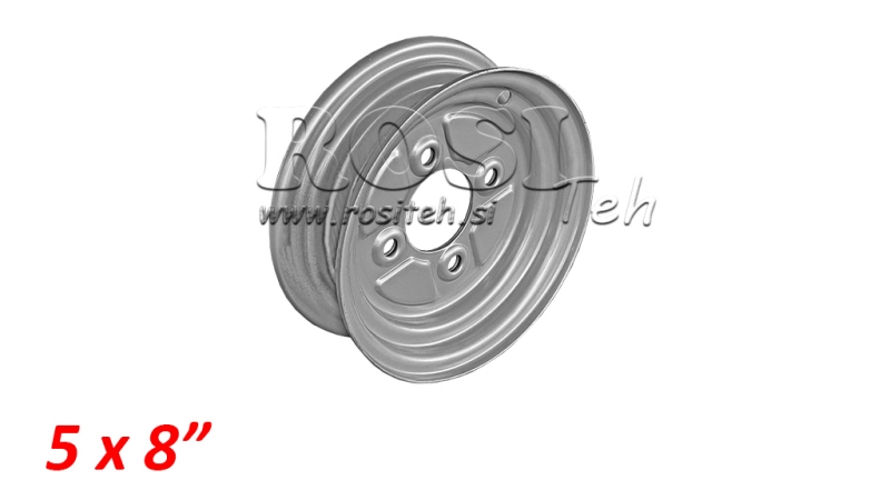 JANTE 5X8 (POUR PNEU 16X6.5-8)
