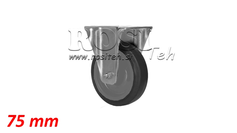 RUOTA 75mm CON BASE FISSA