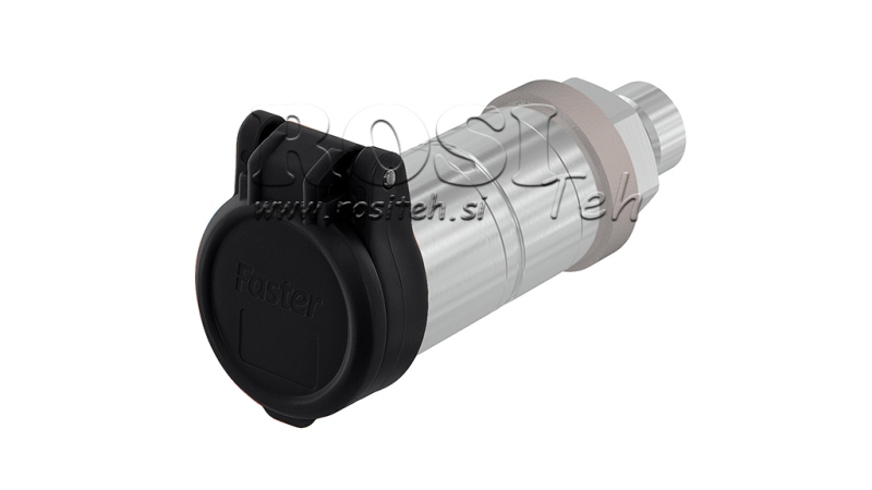 ČIERNY OCHRANNÝ KRYT PVC RÝCHLOSPOJKY SAMICA PUSH PULL
