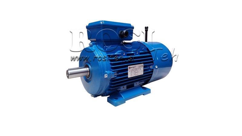 2,2kW-ELECTRIC MOTOR WITH BRAKE MSH100L1-4_1420rpm 3PH legs-B3