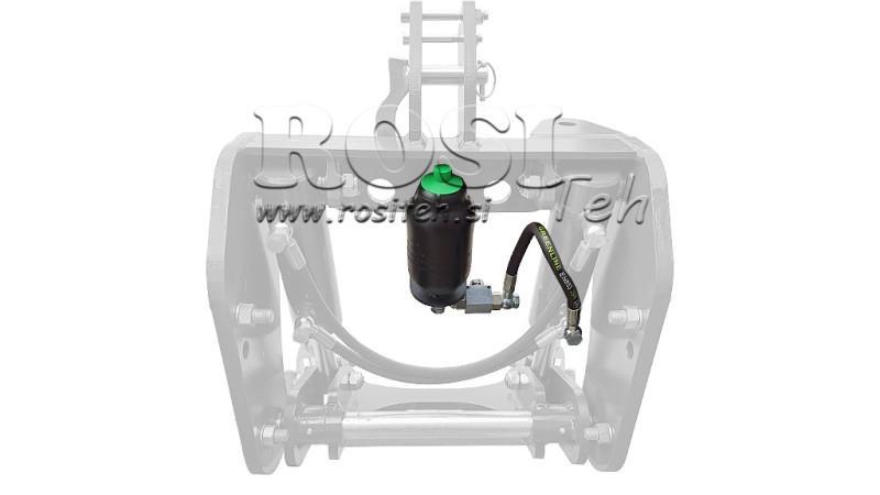 MOUNTING SET FOR HYDRAULIC ACCUMULATOR FOR TRACTOR FRONT HYDRAULICS