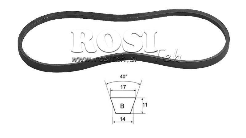 V-BELT B88 -17mm længde 2240mm