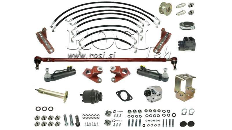 JUEGO HIDRÁULICO DE DIRECCIÓN HIDROSTÁTICA MASSEY FERGUSON 255 Ursus 3512 3cyl