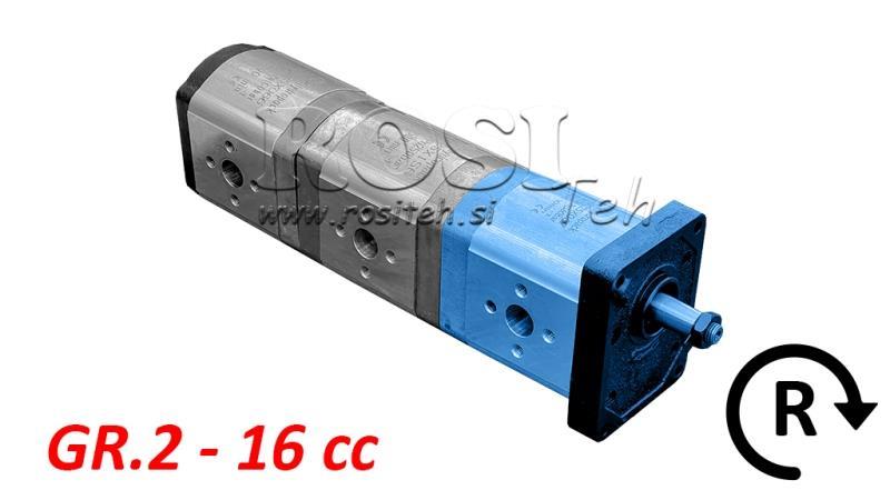 POMPA IDRAULICA 20C16X067 FRONT GR.2 16 CC DESTRA