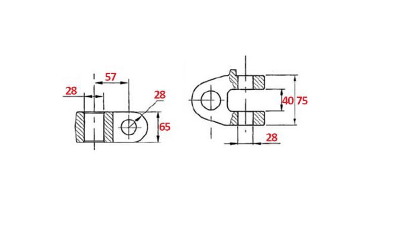 SPECIAL HOOK Dia.28 FOR TOP LINK CAT.3