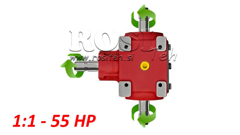 WINKELGETRIEBE T-27J 1:1 (55PS-40,4kW)