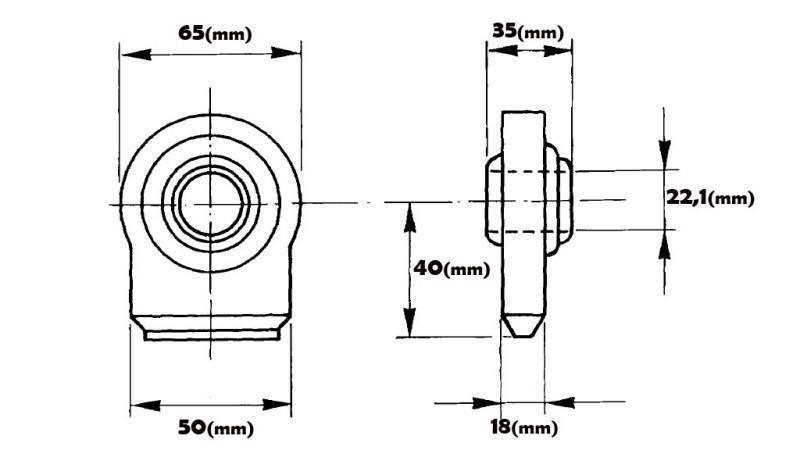 BALL-JOINT - FLAT FI 22,1/50