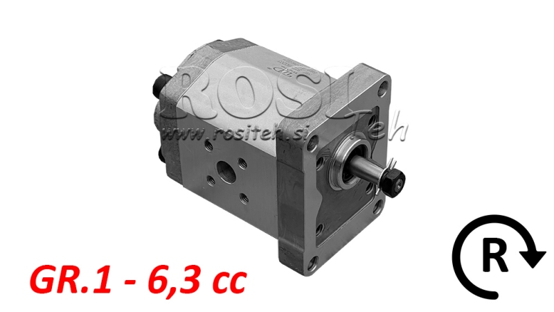 HYDRAULIC PUMP GR.1 6.3 CC RIGHT - FLANGES