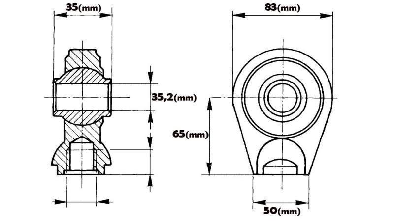 BALL-JOINT - CIRCLE Dia. 35,2/50