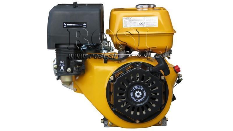 benzin motor EG4-420cc-9,6kW-13,1HP-3.600 U/min-H-KW25x88.5-kézi inditás