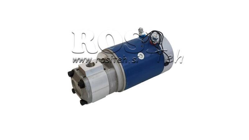 HYDRAULIC ASSEMBLY WITH HYDRAULIC PUMP GR.1 + ELECTRIC MOTOR 24V 2,5kW = 2,5cc - 6,6lit