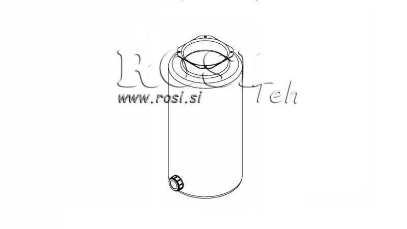 SERBATOIO IN METALLO ROLL PP 12 LITRO ORIZZONTALE-VERTICALE