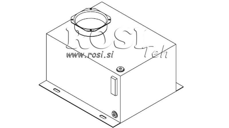RESERVORIO METÁLICO CAJA PP 30 LITROS HORIZONTAL-VERICAL
