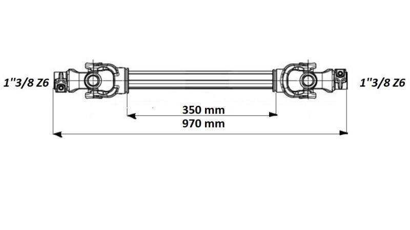 ECO ΚΑΡΔΑΝΟΣ 970mm 70-110HP ΜΕ ΛΑΜΕΛΑ - διαστάσεις