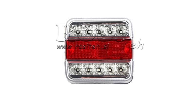 LED REAR LIGHT FOR TRAILERS 4-FUNCTIONS 12V WHITE