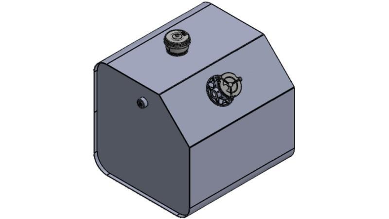 TAPA DE TANQUE METÁLICA 250 Lit 600x600x800mm