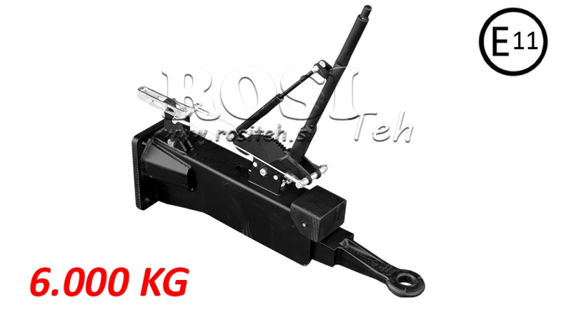 ANHÄNGERKUPPLUNG - TRAKTOR-ANHÄNGER-VERBINDUNG 6.000/1.600KG (E11-ZERTIFIKAT)