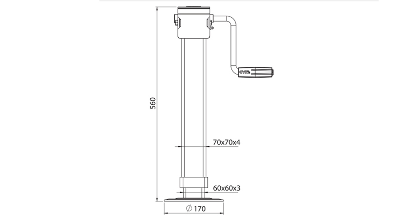 LEGGI DI SUPPORTO FILETTATO 300MM - 3.000KG