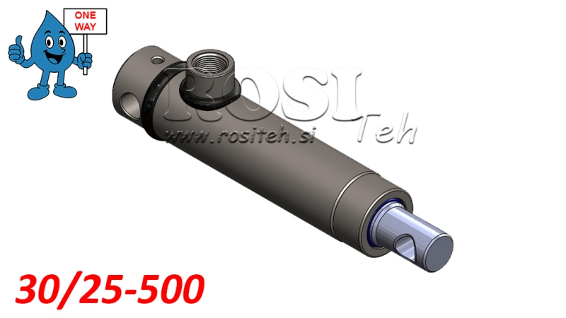 CILINDRO IDRAULICO MONO 30/25-500