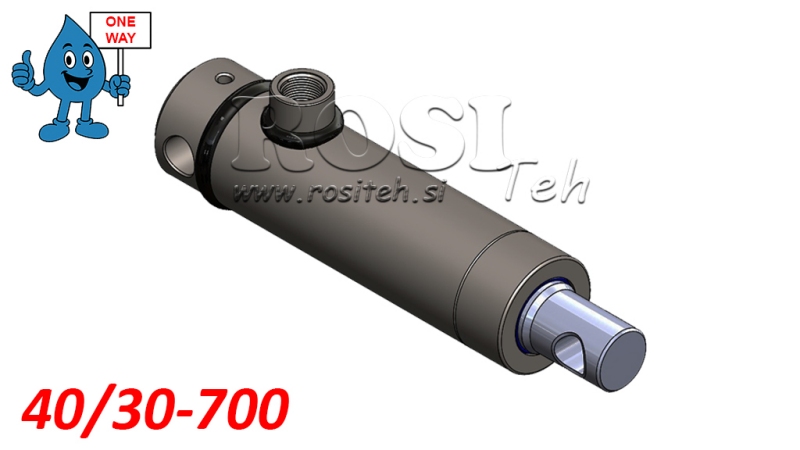 CILINDRO IDRAULICO MONO 40/30-700