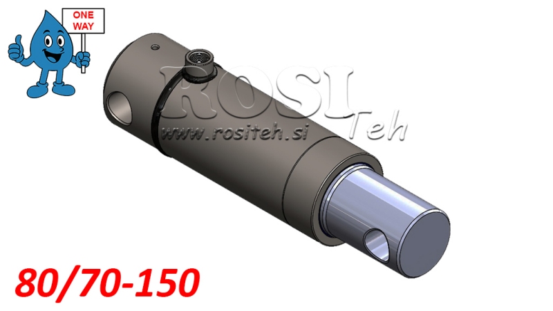 CILINDRO IDRAULICO MONO 80/70-150