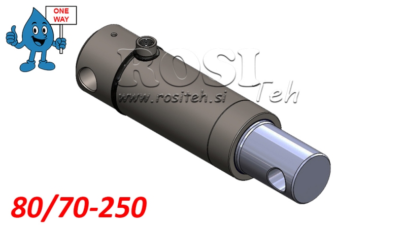CILINDRO IDRAULICO MONO 80/70-250