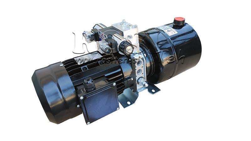 MINI HYDRAULIC AGGREGATE 230V AC (1.5 kW) 110 bar - 5.8 cc - 8.2 lit/min - tank 6 lit