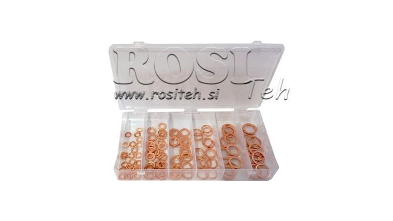 SET DI GUARNIZIONI IN RAME (110 pz)