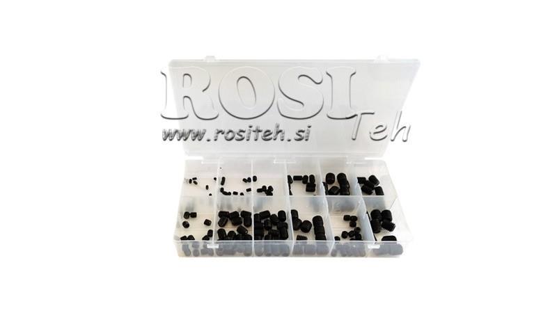 SET OF SPRING PRESSURE SCREWS ALLEN (160 pcs)