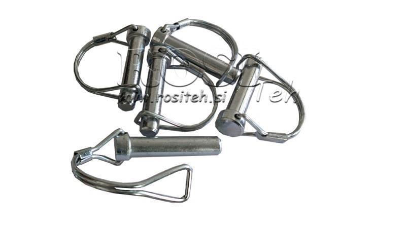 SET DI CLIP DI SICUREZZA SEMICIRCOLARI fi 8/70 mm (5pz)