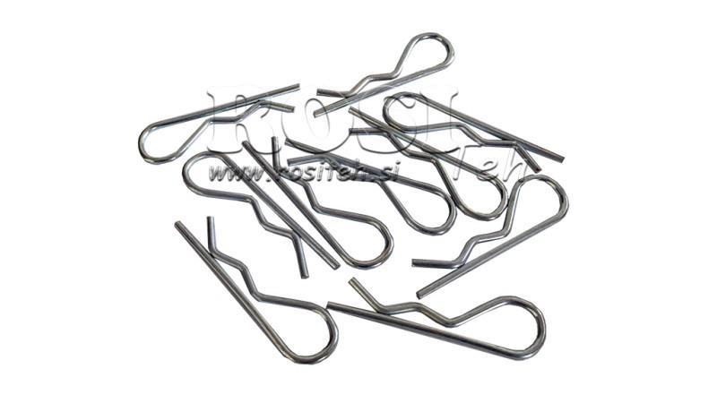 PACK OF SAFETY LINCHPINS GRIP CLIPS fi 1,8 mm (10pcs)