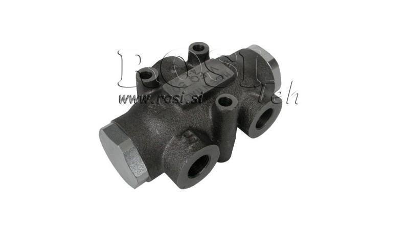 HYDRAULIC DISTRIBUTION VALVE FLOW V01006 40 - 60 lit - 1/2 - 250 bar (max.300 bar) V-EQ30