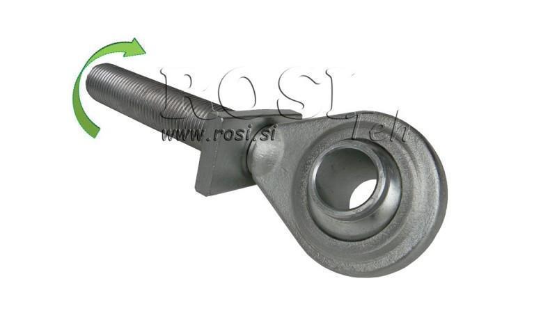 THREADED STANDARD HOOK CAT.1 FOR TOP LINK M30X3 RIGHT THREAD