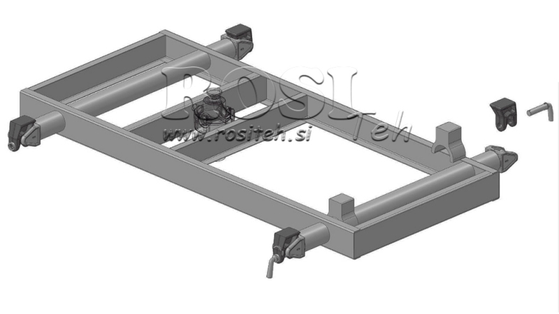 SET DI SUPPORTI PER FORCA CASSONETTO RIBALTABILE