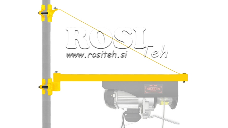 BRACCIO OSCILLANTE PER VERRICELLO ELETTRICO DWI 750 mm 1000 kg
