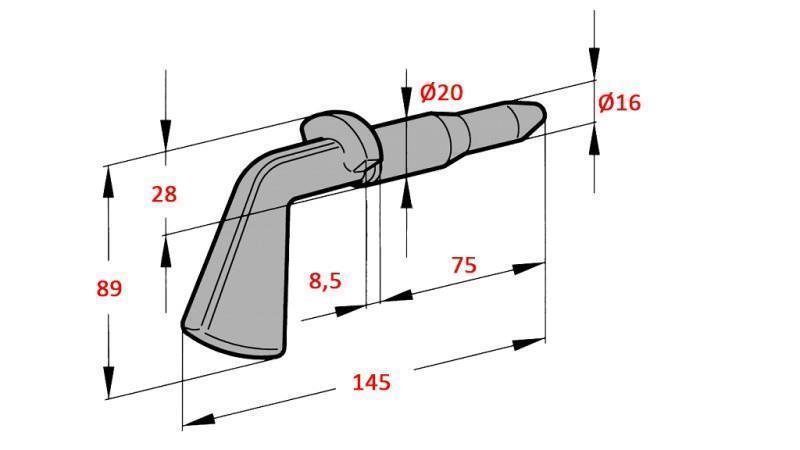 WEDGE FI18-22 FOR DUMP TRUCK HOLDER