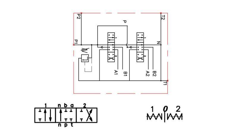 HYDRAULIC VALVE 2xPC70