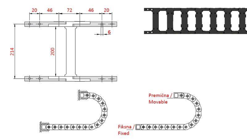 PLASTIC END BRACKET ASSEMBLY CK40a