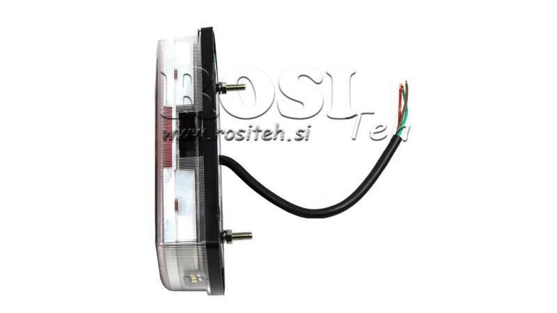 LED AIZMUGURES GAIŠS KOMBINĒTS 12/24V LABAIS