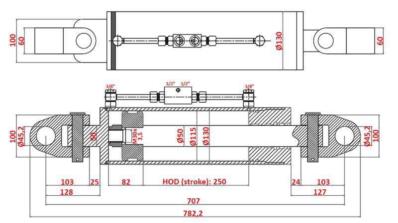 HIDRAULIKUS HÚZÓ SPECIÁLIS - 4. OSZTÁLY 115/50-250 (180-380LE)(45.2mm)