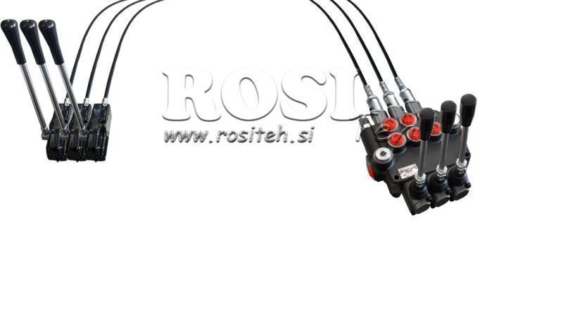JOYSTICK ΔΙΠΛΗΣ ΛΑΒΗΣ 3 μ ΥΔΡΑΥΛΙΚΗ ΒΑΛΒΙΔΑ 3xP40 λίτρα