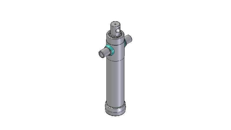 2023F - CILINDRO TELESCOPICO STANDARD/BUCO 2 STADI VIAGGIO 695 DIAMETRO 80