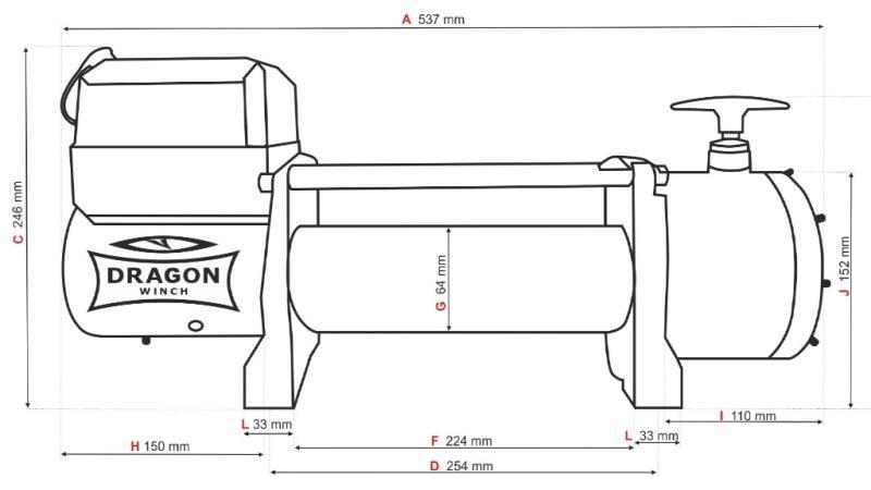 VERRICELLO ELETTRICO 24 V DWT 14000 HD - 6350 kg