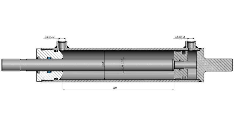 HYDRAULIC STEERING CYLINDER CASE OEM-87337229