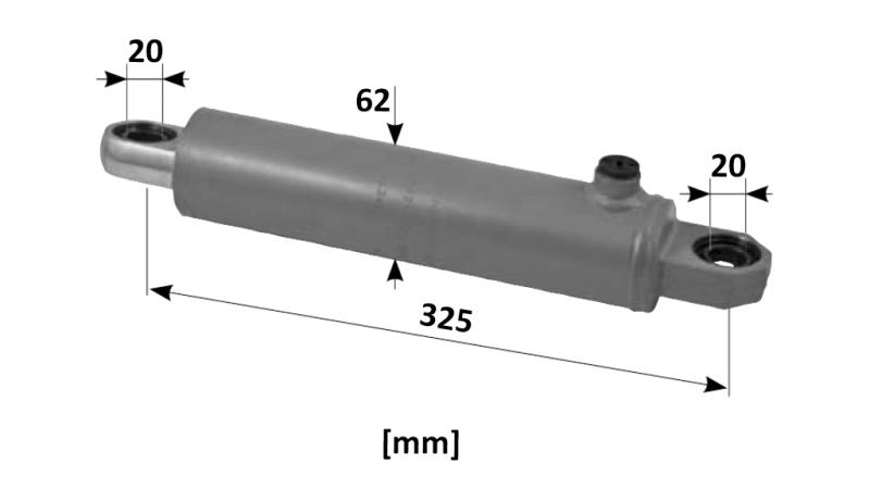 HYDRAULIC STEERING CYLINDER SAME OEM-0.448.6342.4