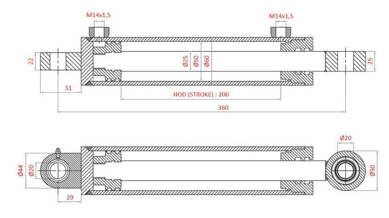 HIDRAULIKUS KORMÁNY HENGER FIAT-NEW HOLLAND OEM-5164023